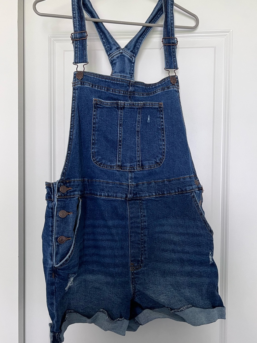 Denim Short Overalls